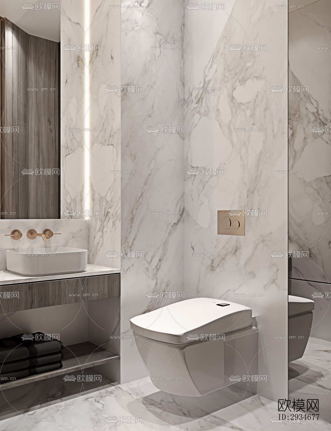 欧式平层效果图下载（渲染图15）