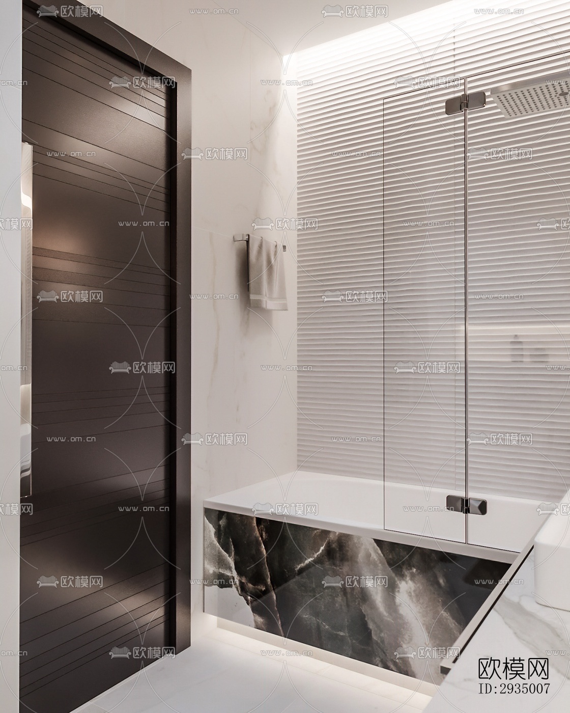 现代平层效果图下载（渲染图13）