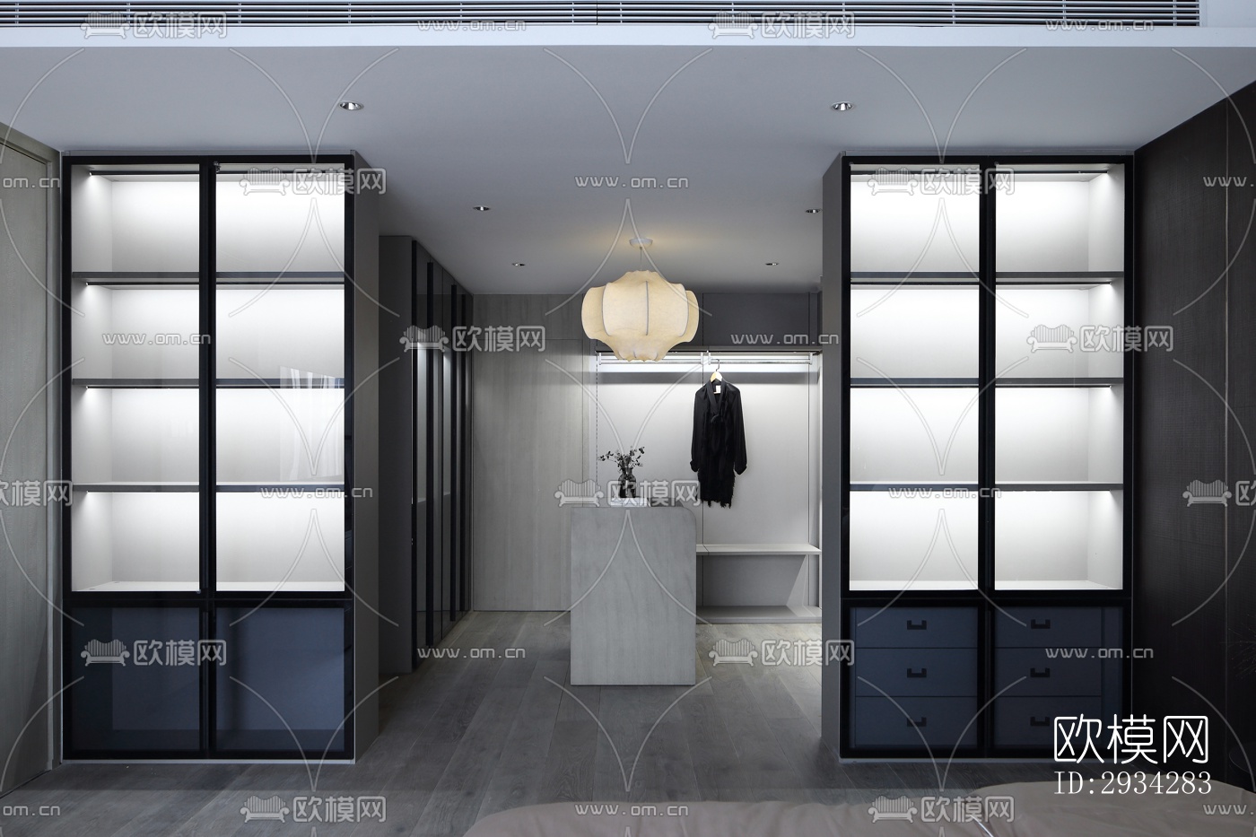 现代复式效果图下载（渲染图8）