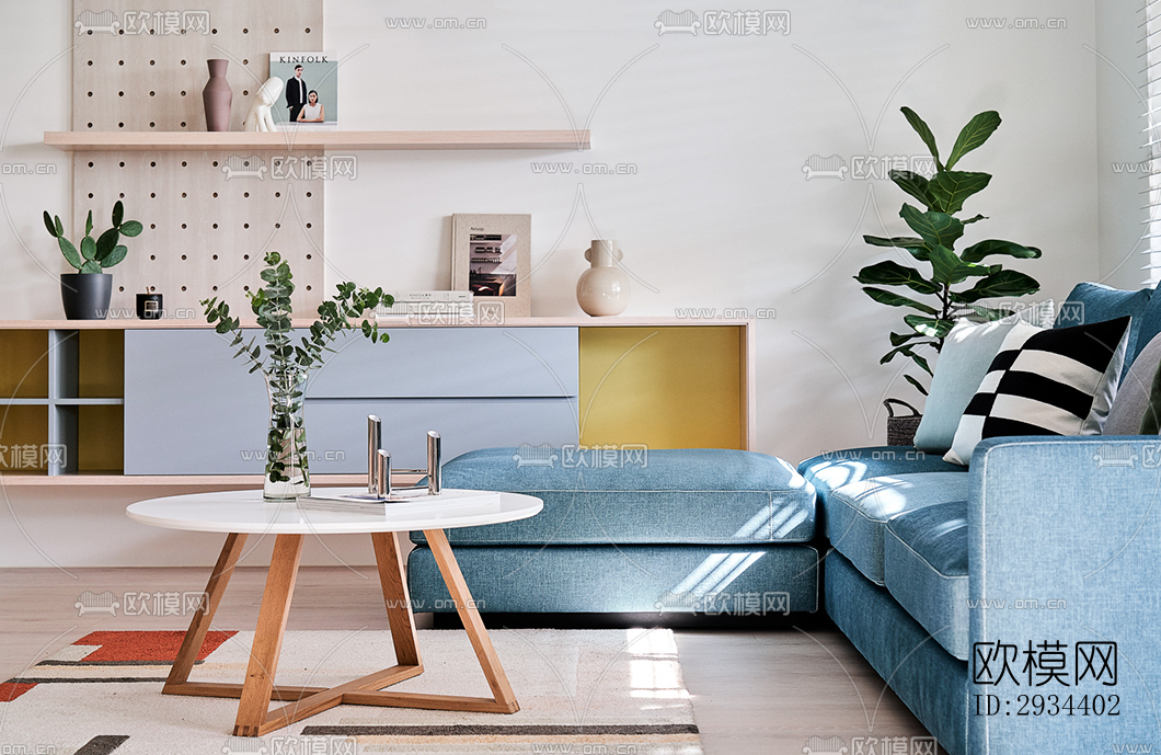 北欧平层效果图下载（渲染图20）