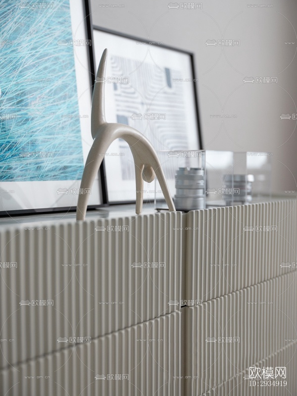 现代平层效果图下载（渲染图8）