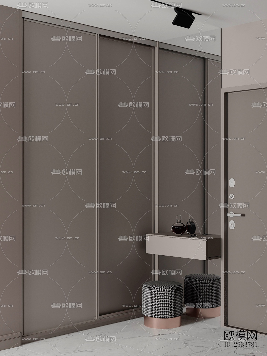 现代公寓效果图下载（渲染图7）