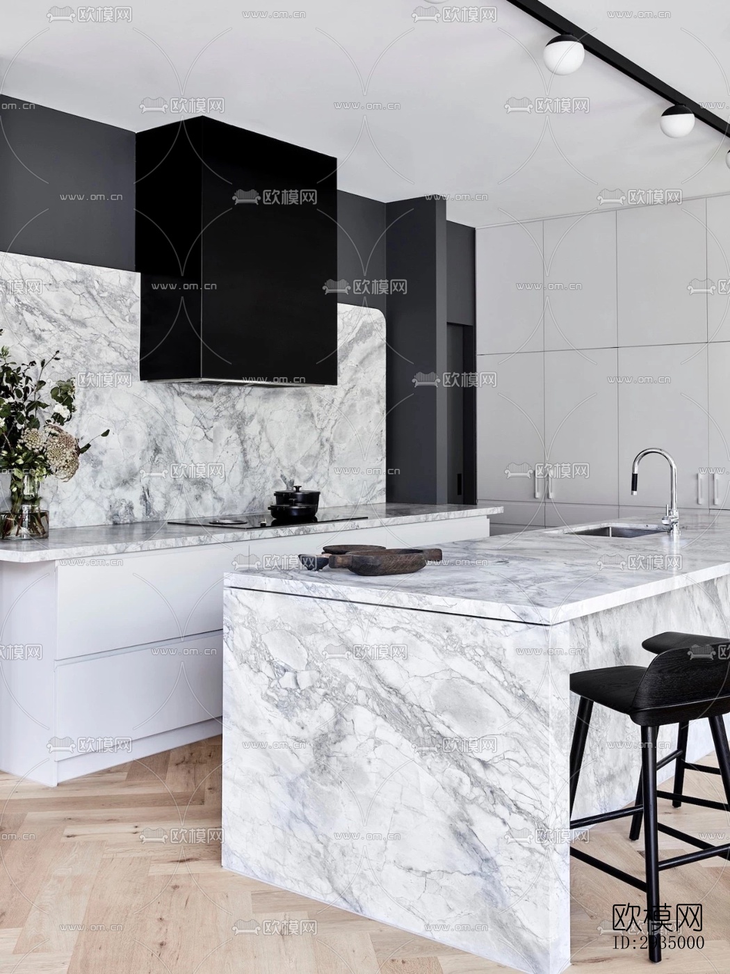 现代平层效果图下载（渲染图8）