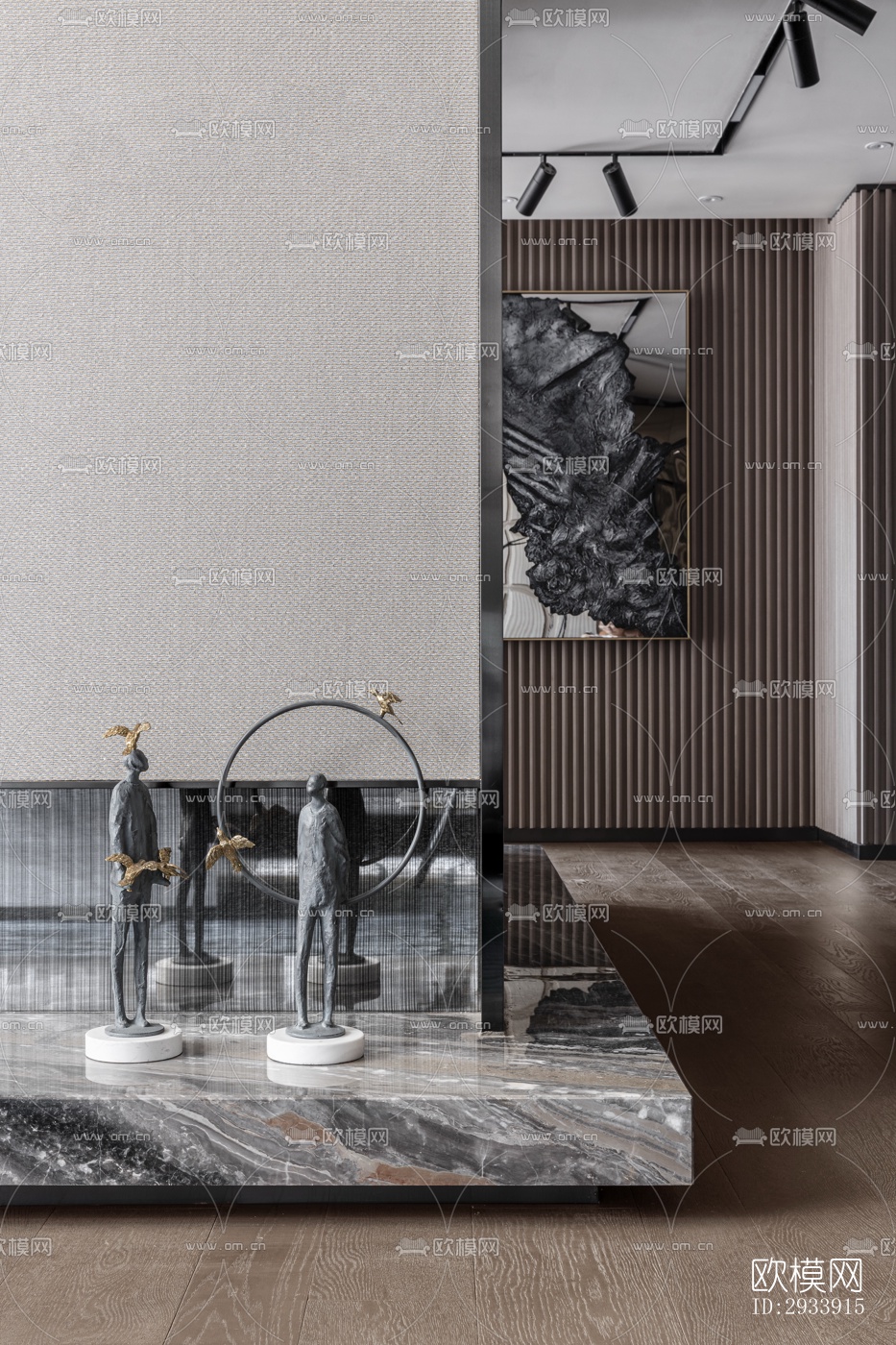 新中式别墅效果图下载（渲染图19）