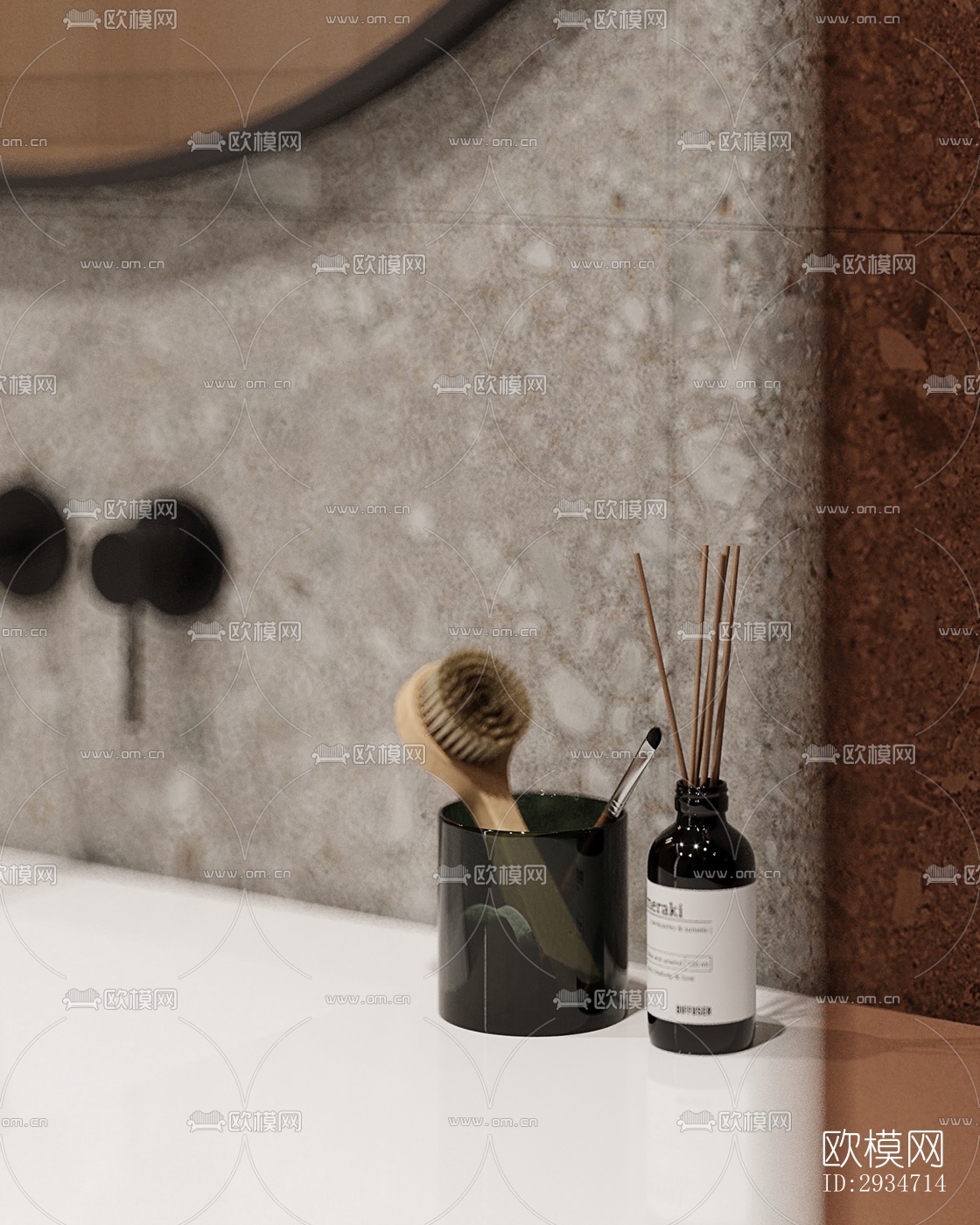 现代平层效果图下载（渲染图11）