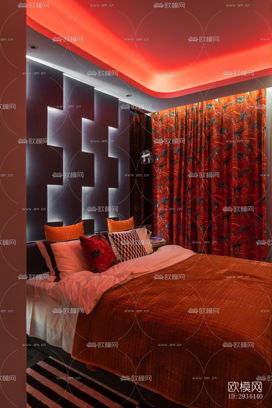 后现代平层效果图下载（渲染图15）