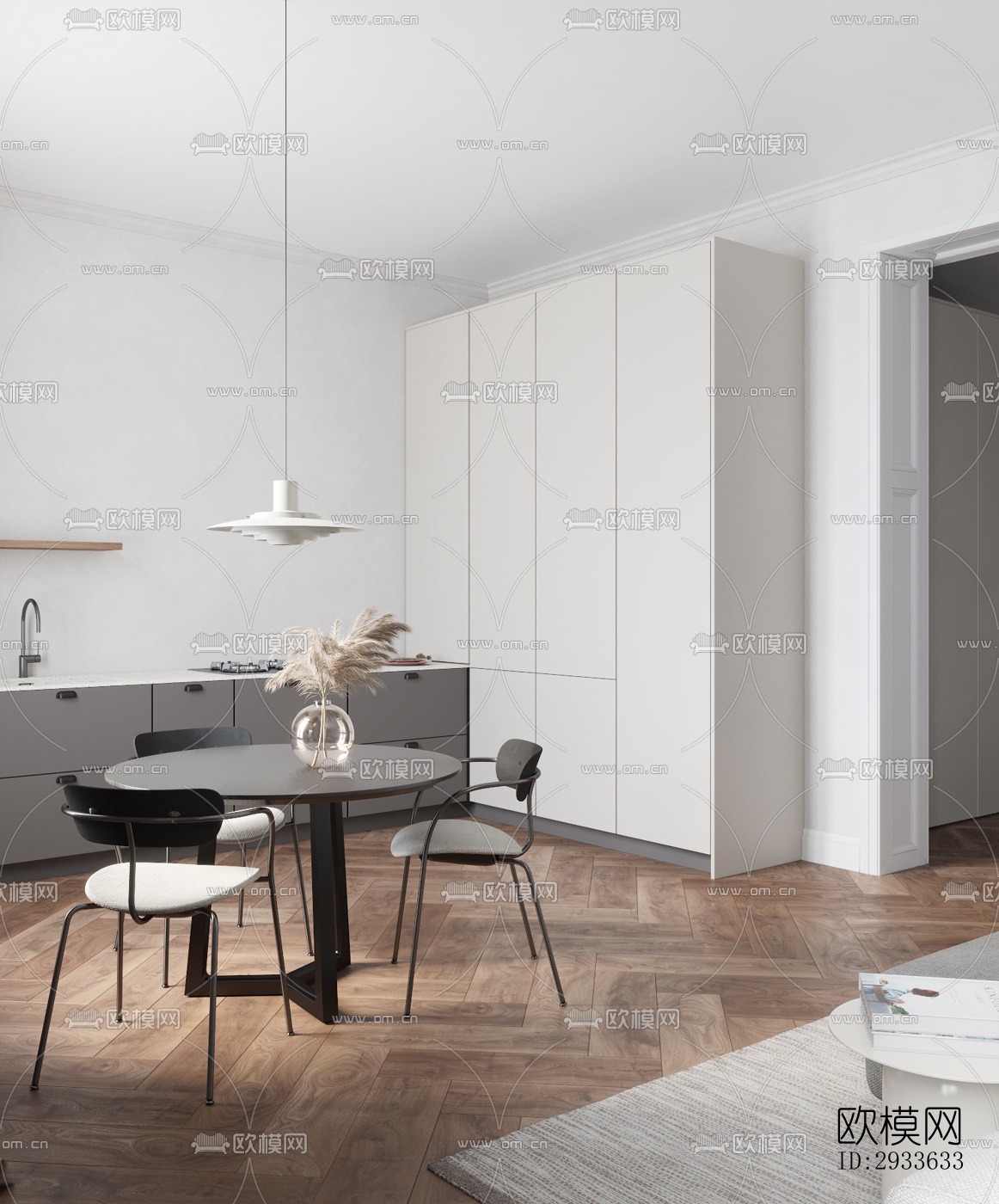 北欧公寓效果图下载（渲染图14）