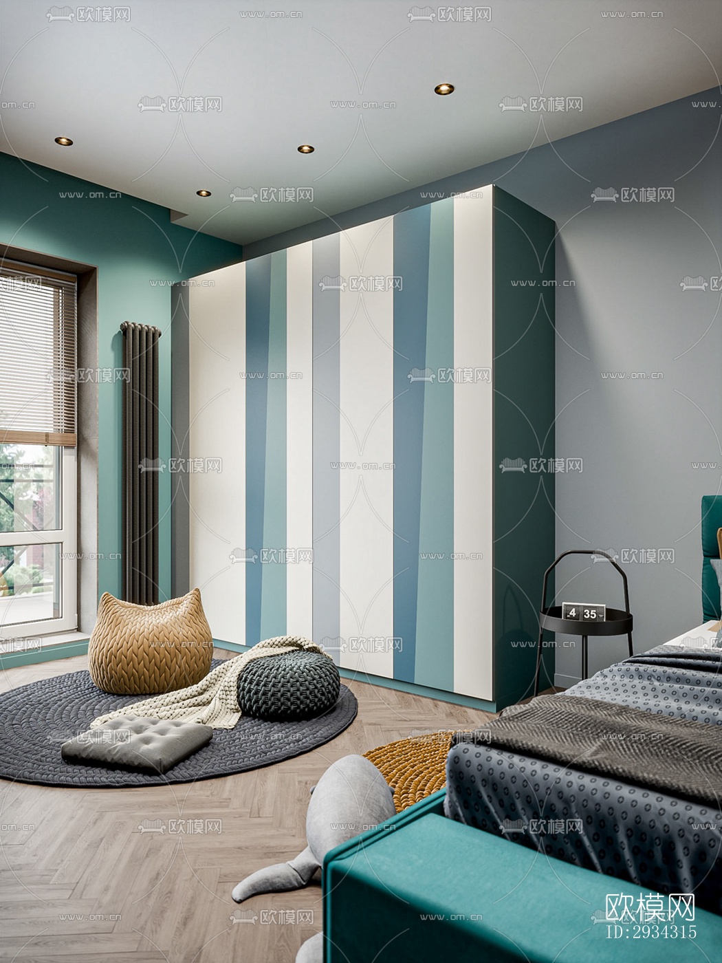 现代复式效果图下载（渲染图11）