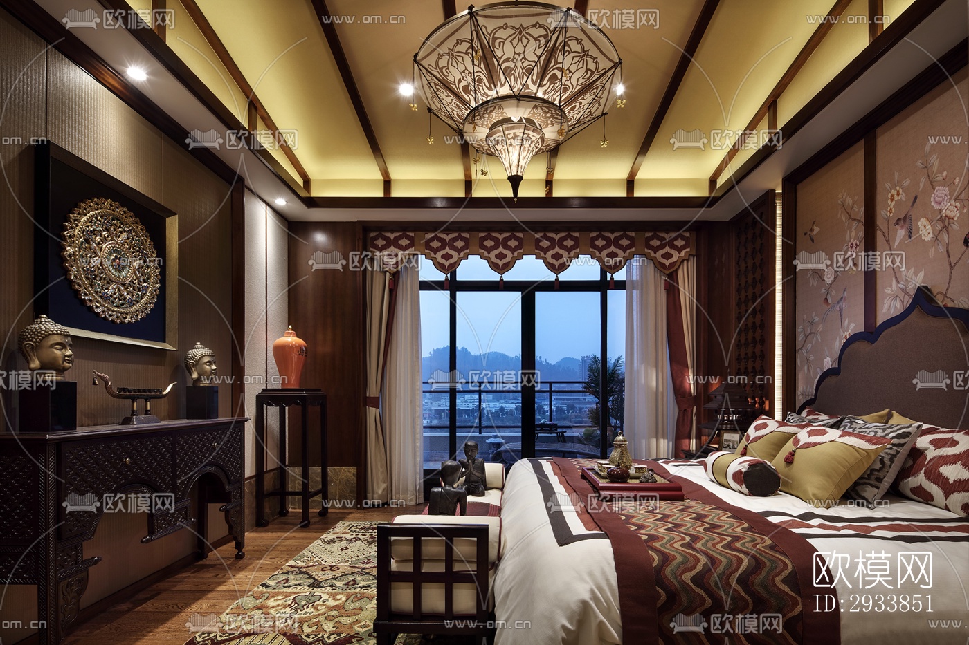 东南亚别墅效果图下载（渲染图7）