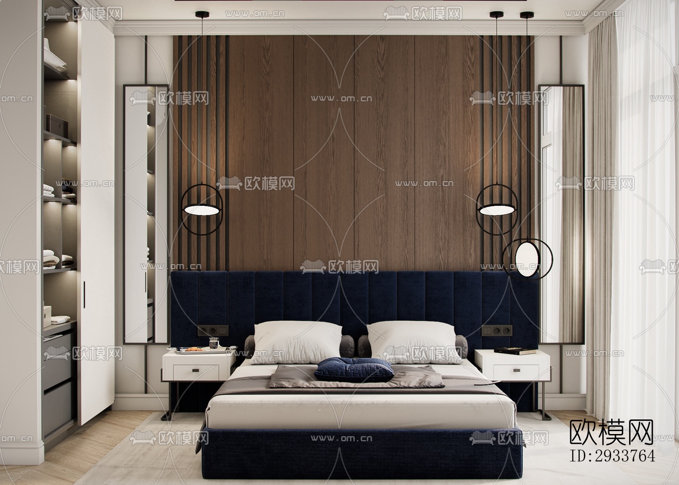 现代公寓效果图下载（渲染图5）