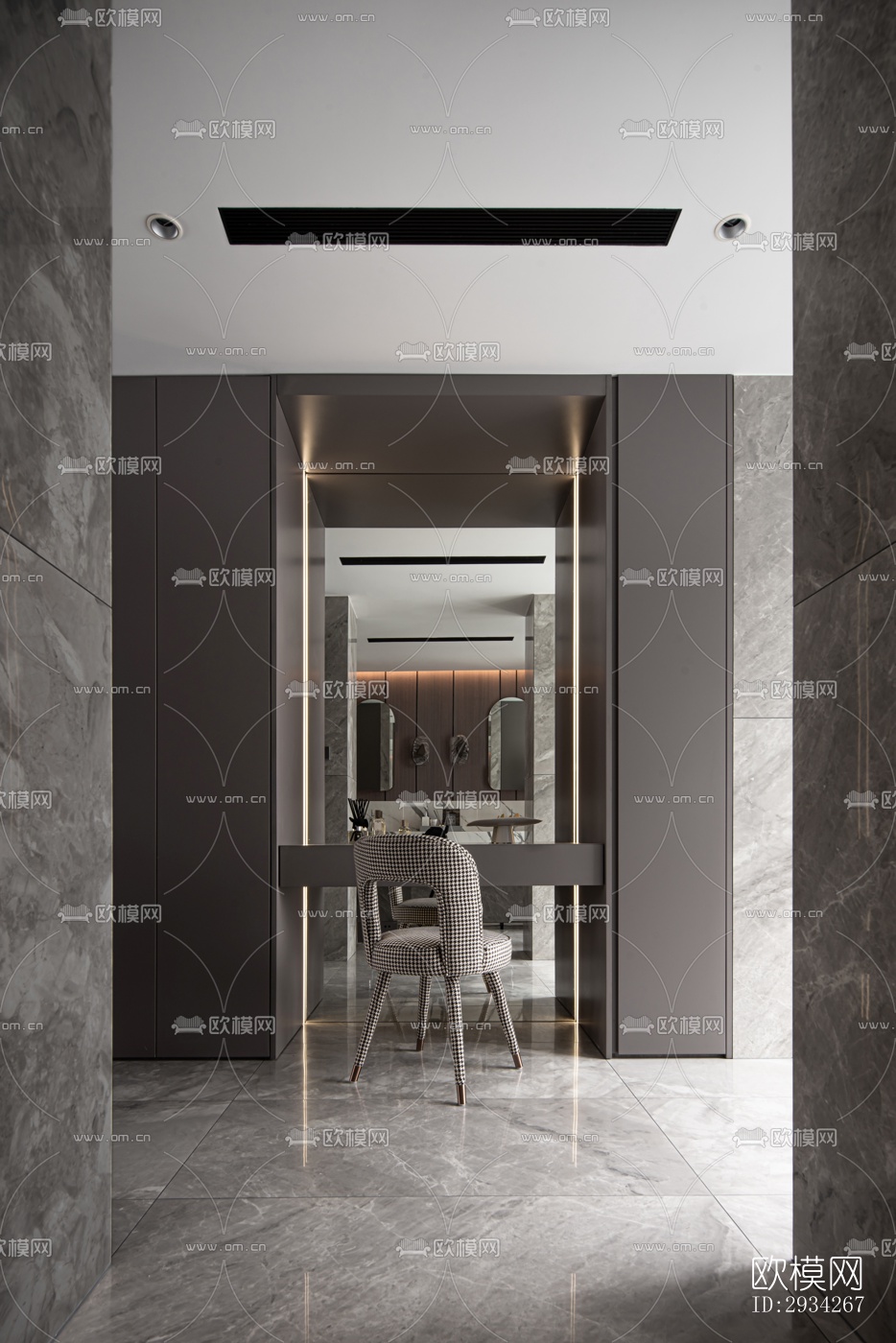 现代复式效果图下载（渲染图18）