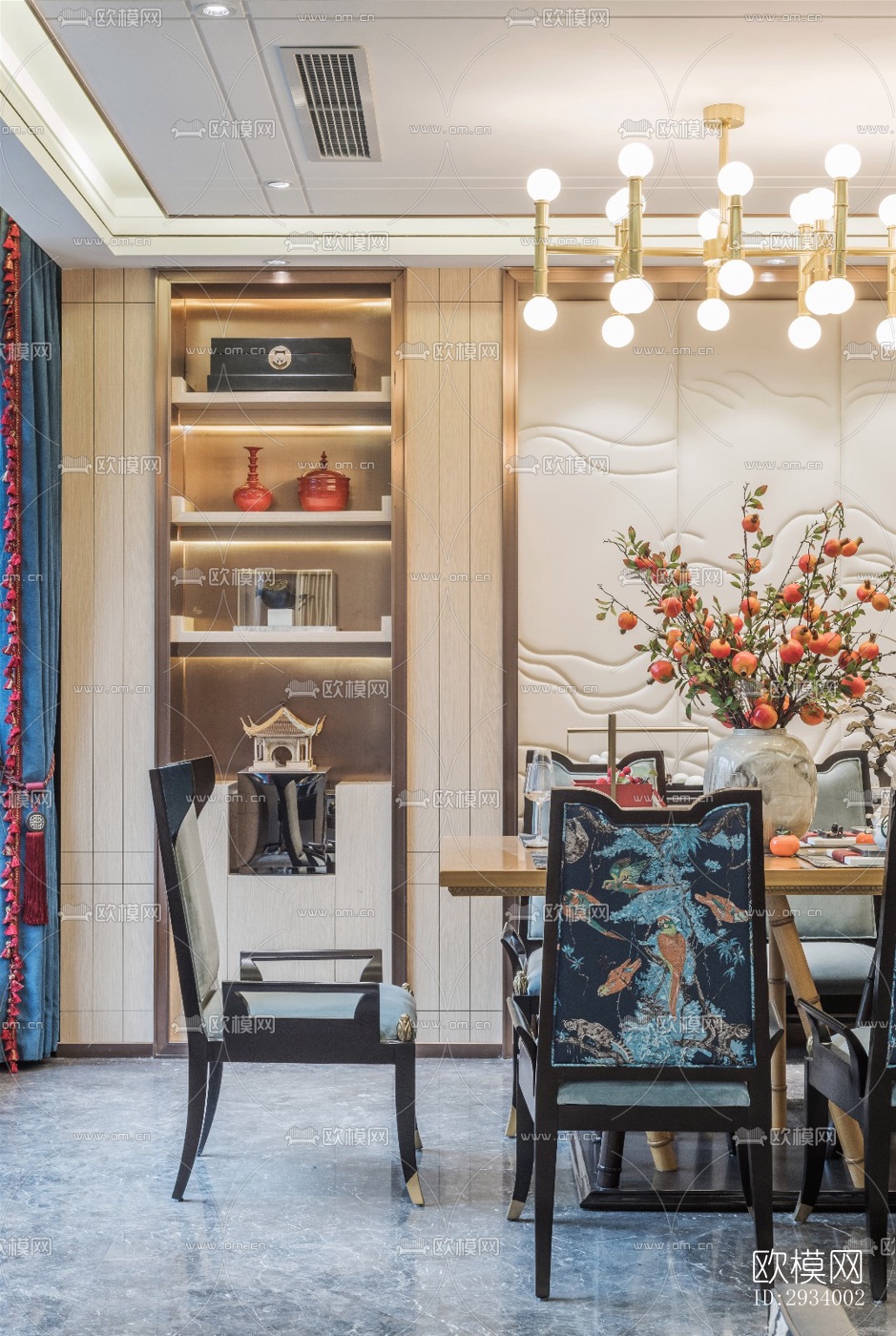 新中式别墅效果图下载（渲染图2）