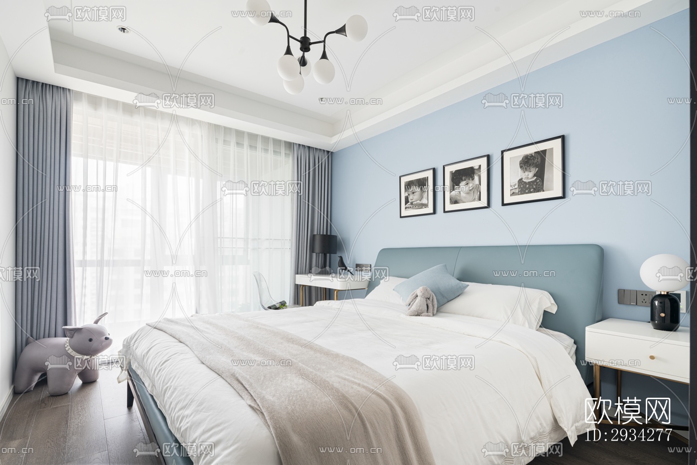 现代复式效果图下载（渲染图15）