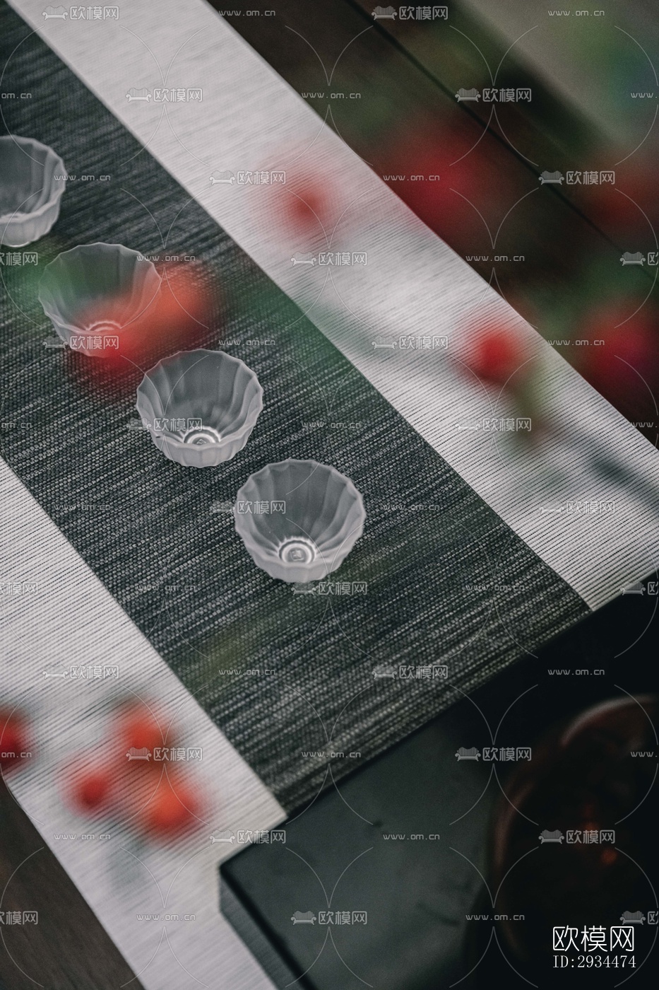 新中式平层效果图下载（渲染图8）