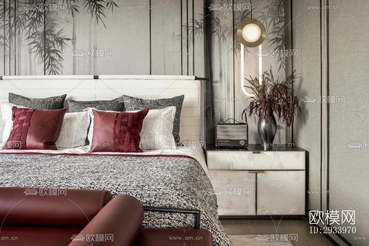 新中式别墅效果图下载（渲染图1）