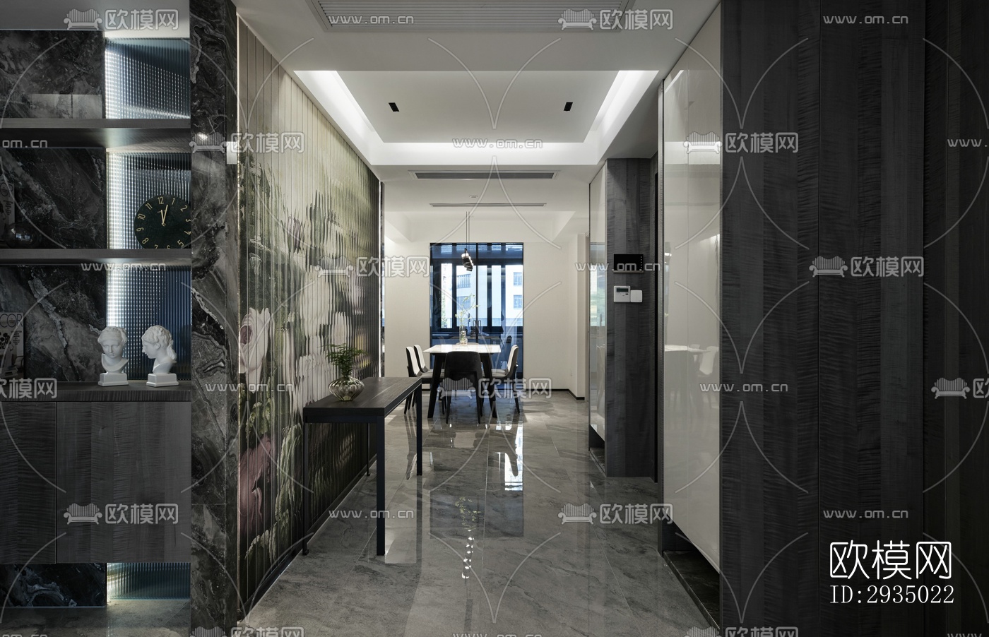 现代平层效果图下载（渲染图5）