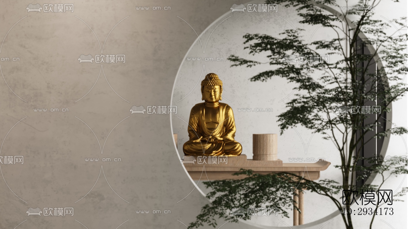 侘寂复式效果图下载（渲染图6）