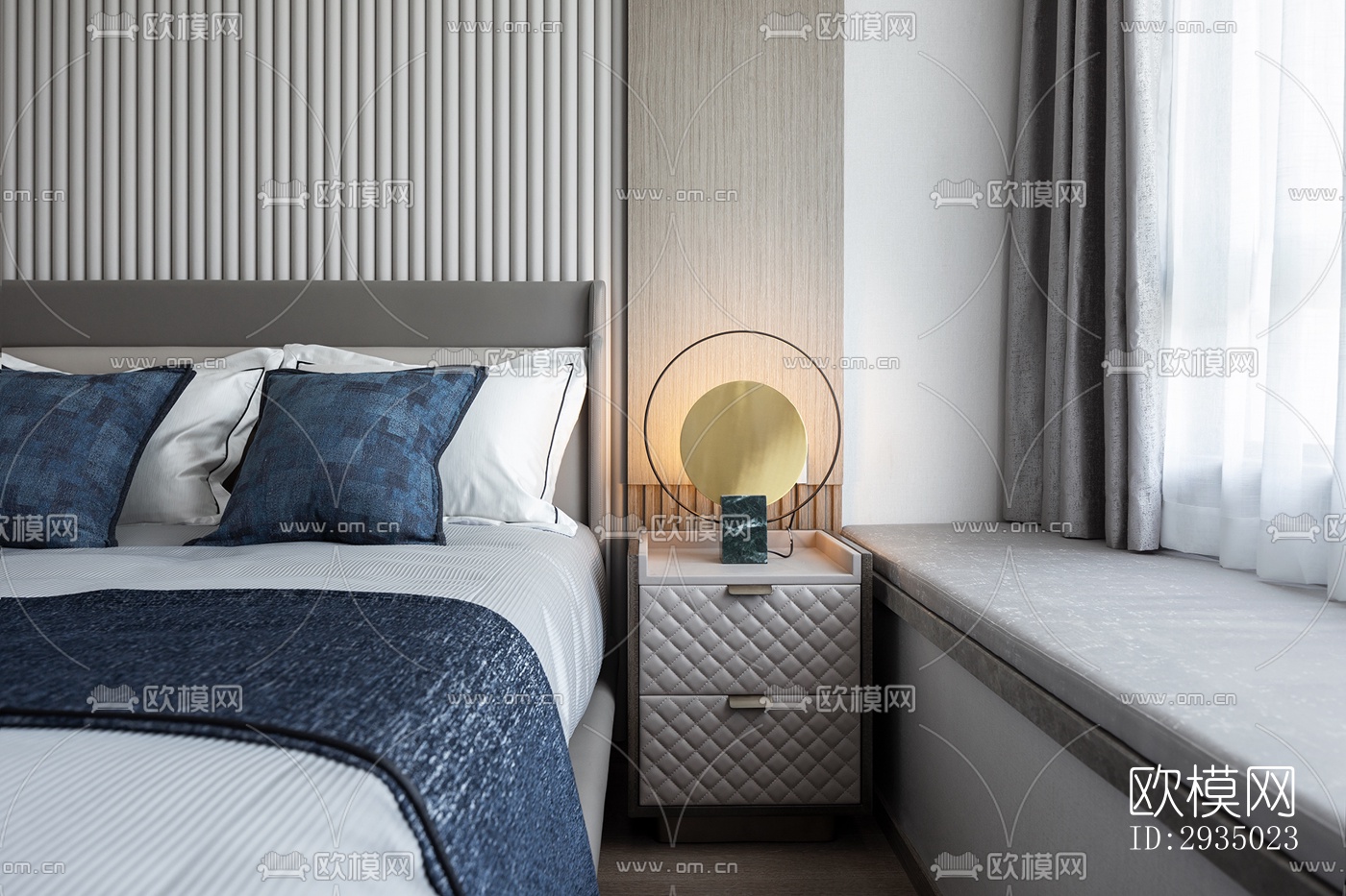 现代平层效果图下载（渲染图12）