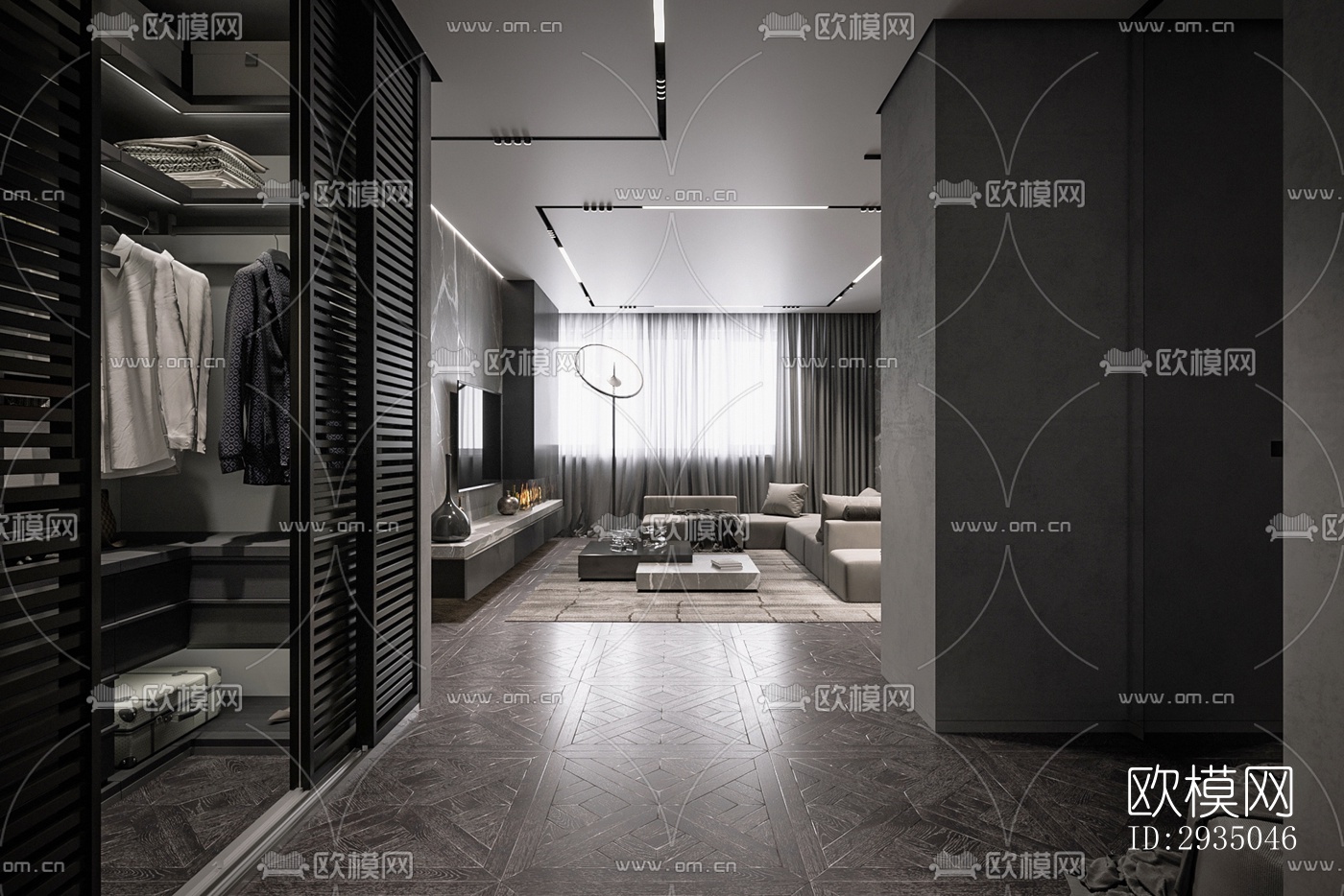 高级灰平层效果图下载（渲染图3）