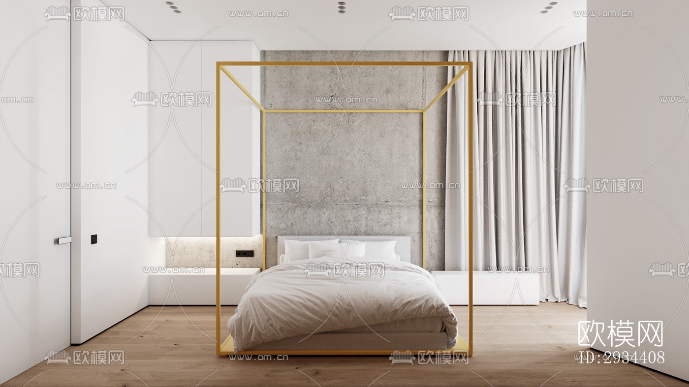 北欧平层效果图下载（渲染图4）