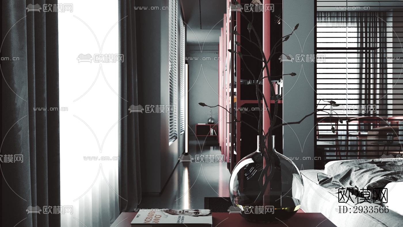 北欧公寓效果图下载（渲染图9）