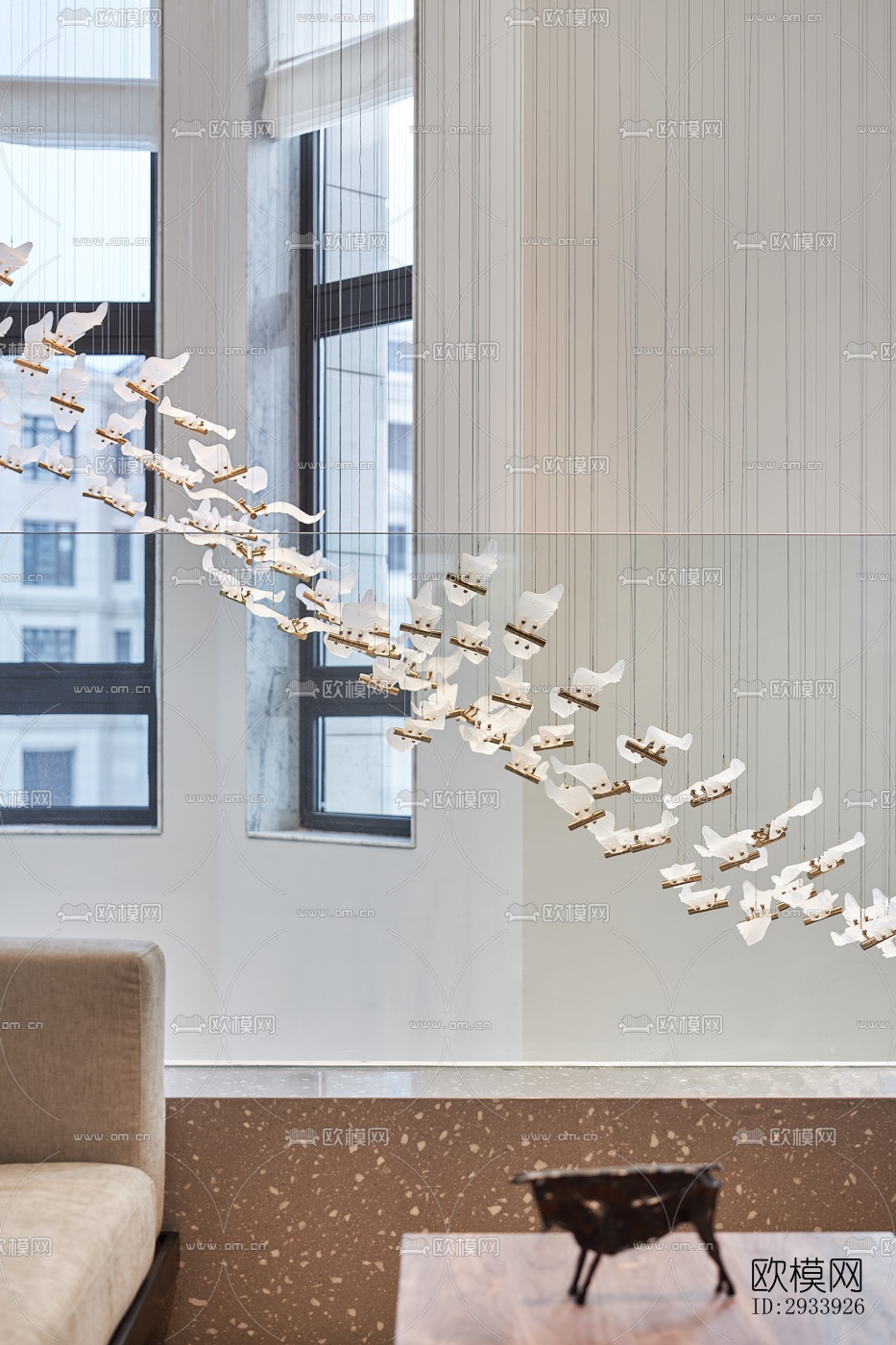 新中式别墅效果图下载（渲染图2）