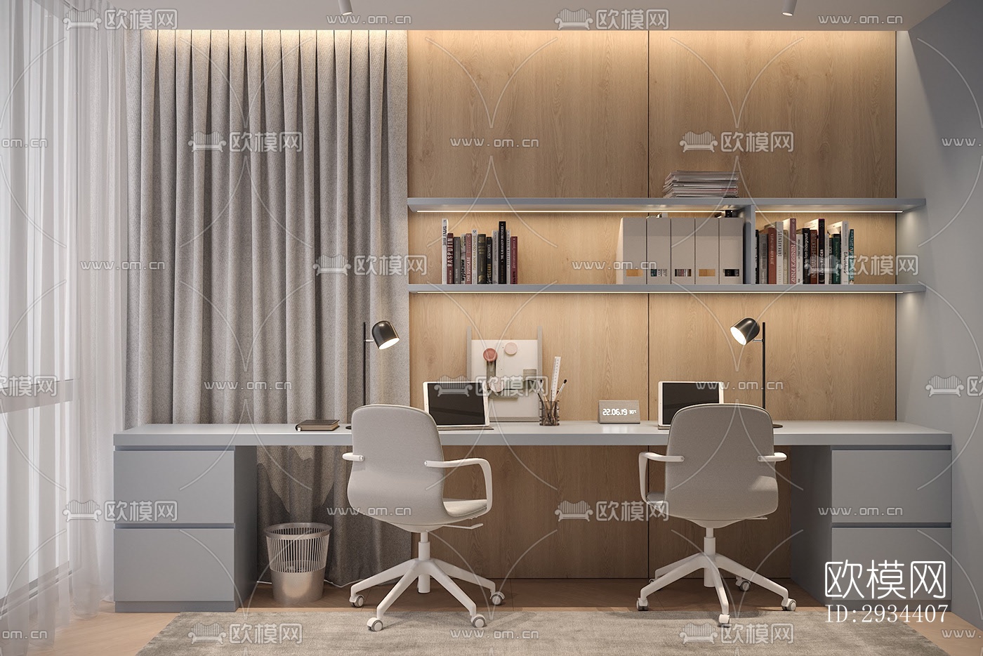 北欧平层效果图下载（渲染图12）