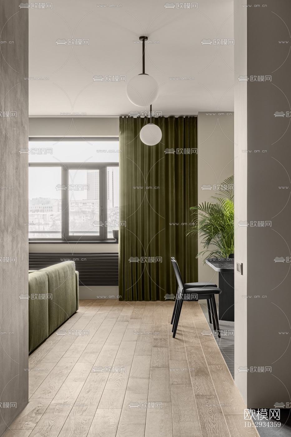 侘寂平层效果图下载（渲染图19）