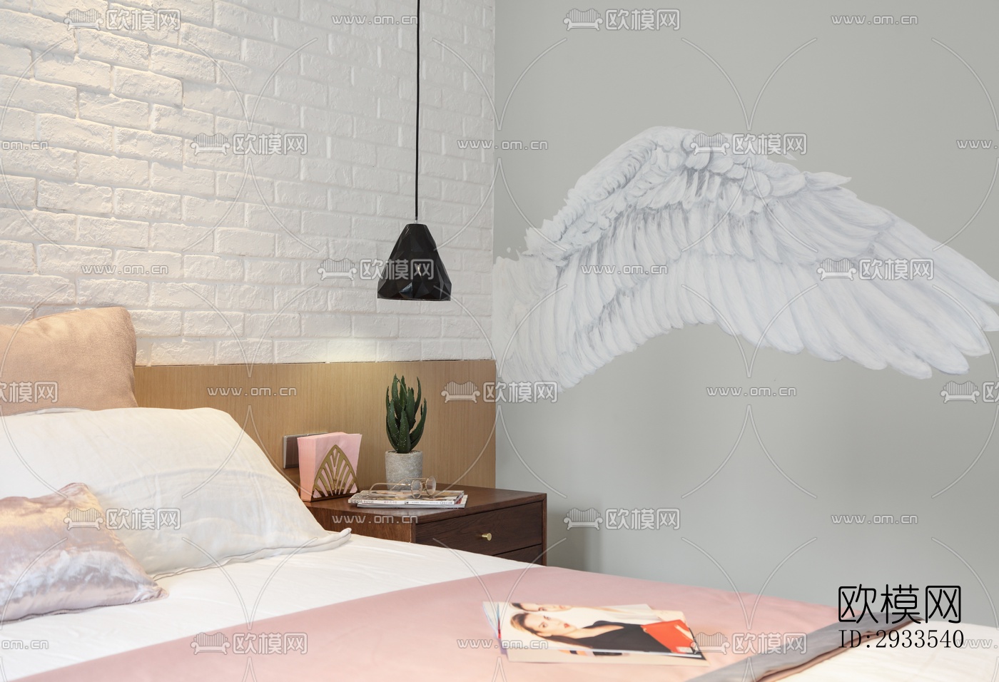 北欧公寓效果图下载（渲染图1）