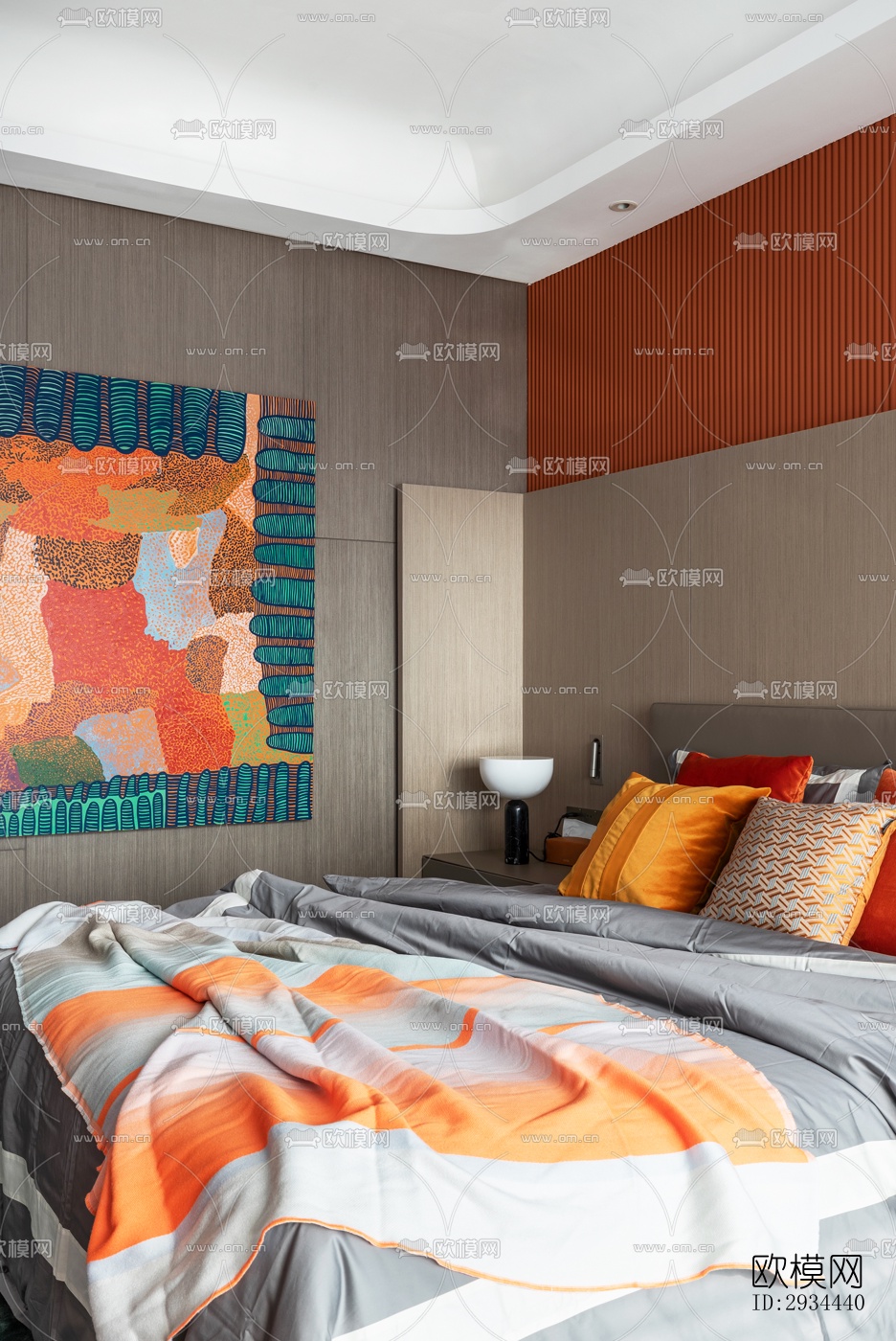 后现代平层效果图下载（渲染图3）