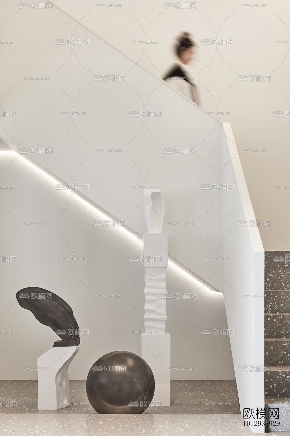 新中式别墅效果图下载（渲染图4）