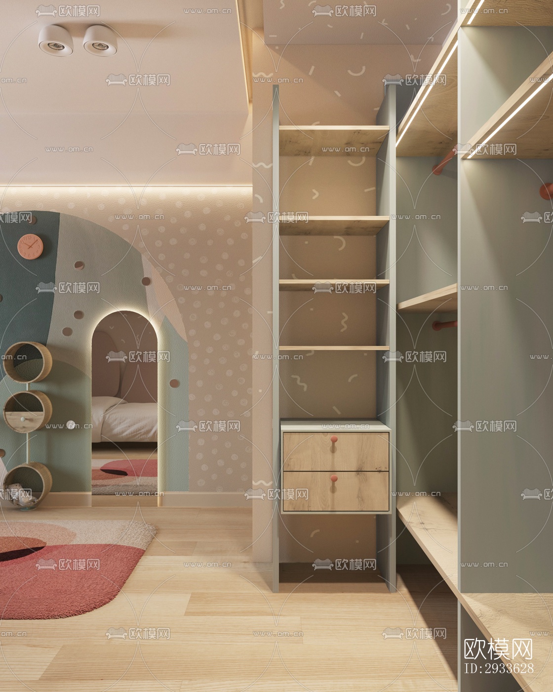 北欧公寓效果图下载（渲染图10）