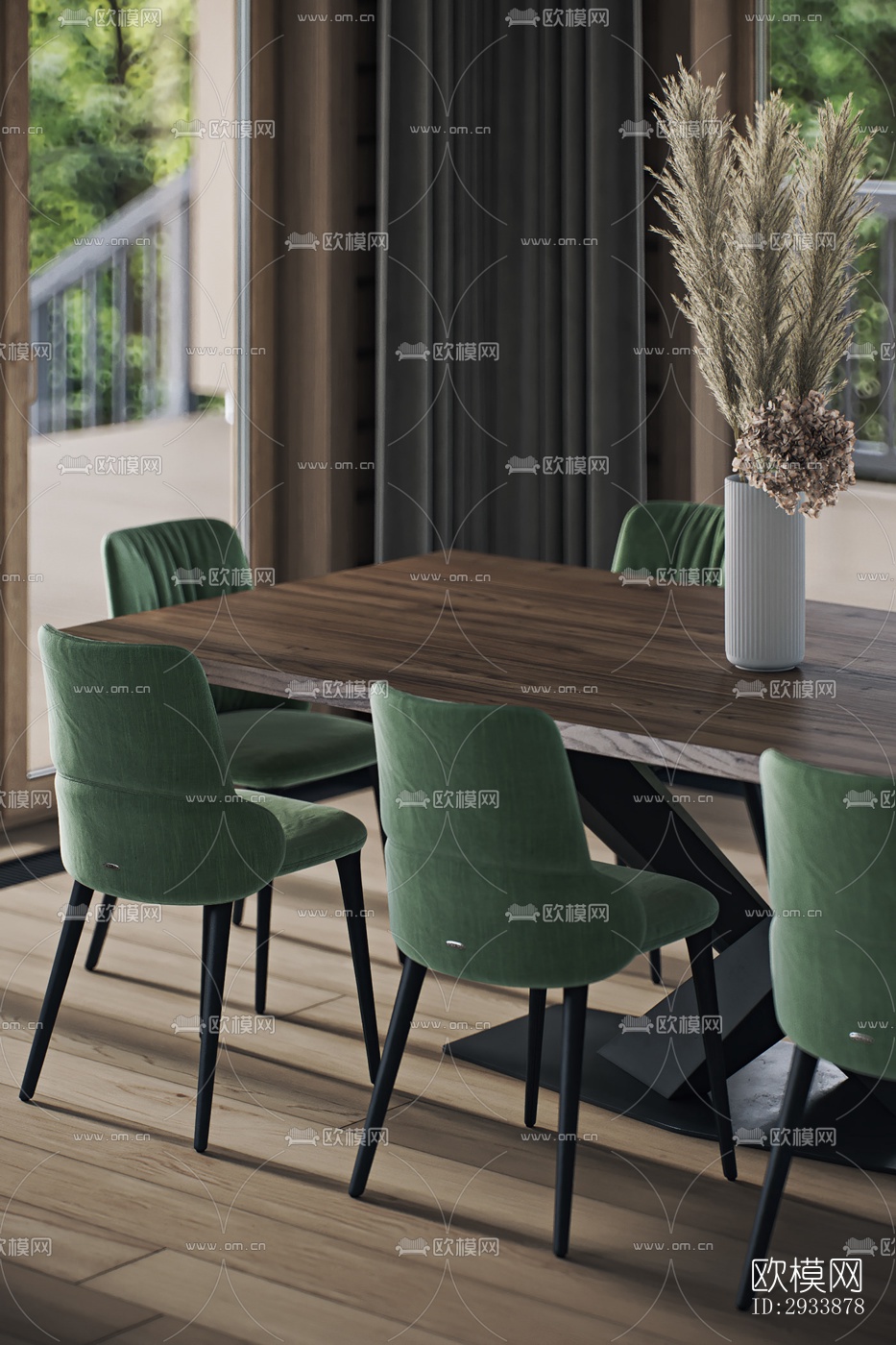 北欧别墅效果图下载（渲染图7）