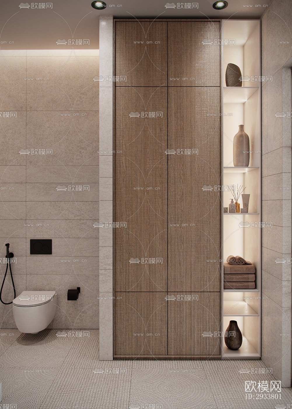 现代公寓效果图下载（渲染图7）