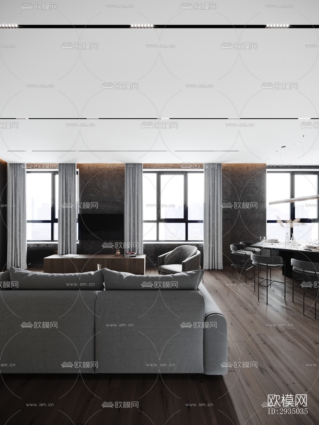 高级灰平层效果图下载（渲染图1）