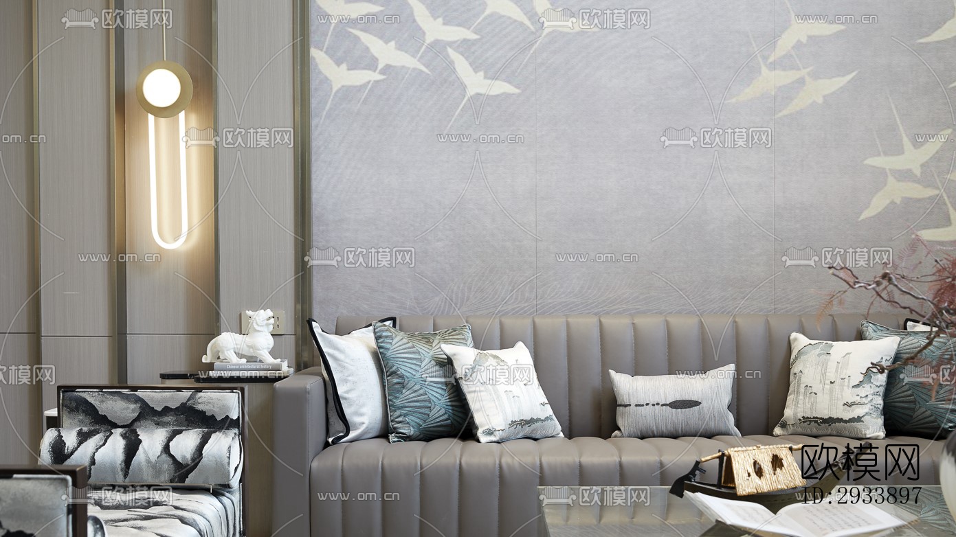 新中式别墅效果图下载（渲染图17）