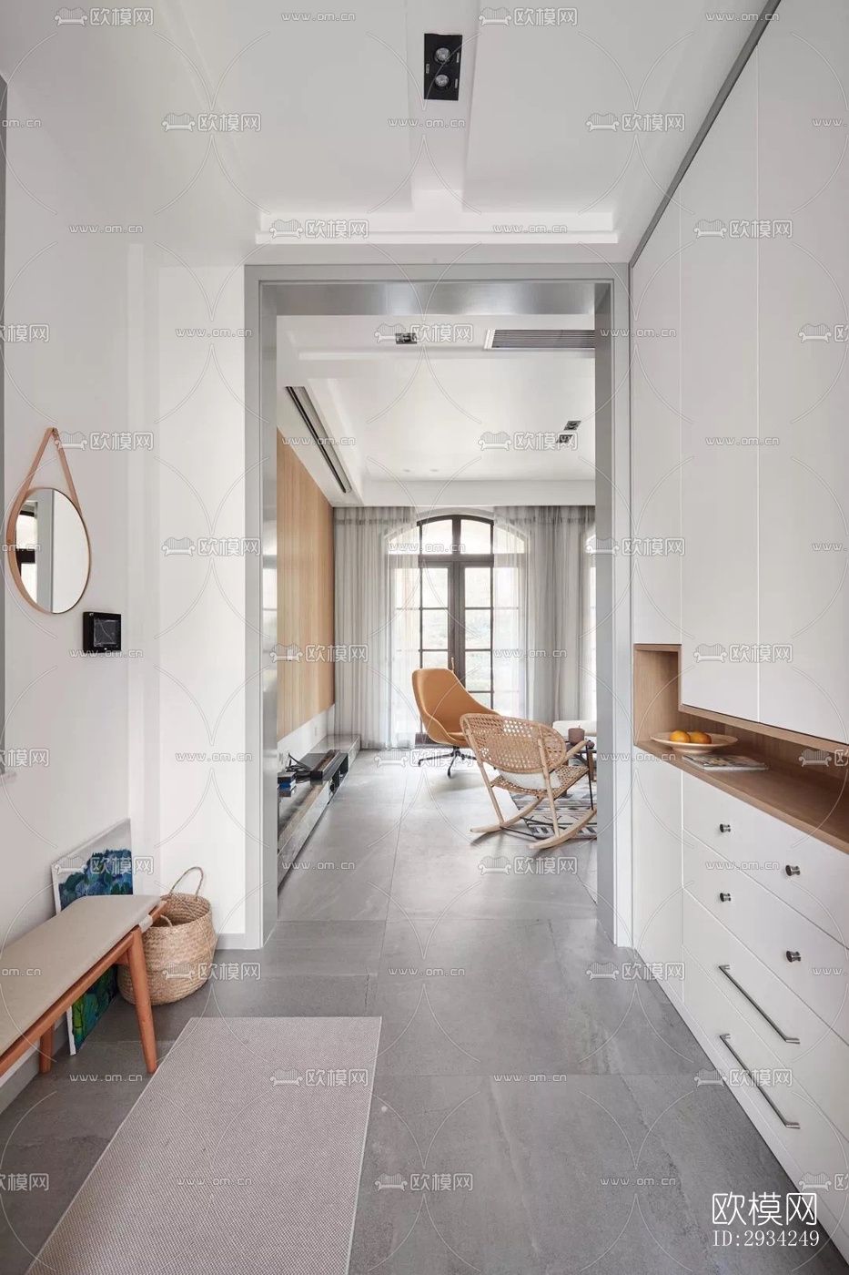 现代复式效果图下载（渲染图14）