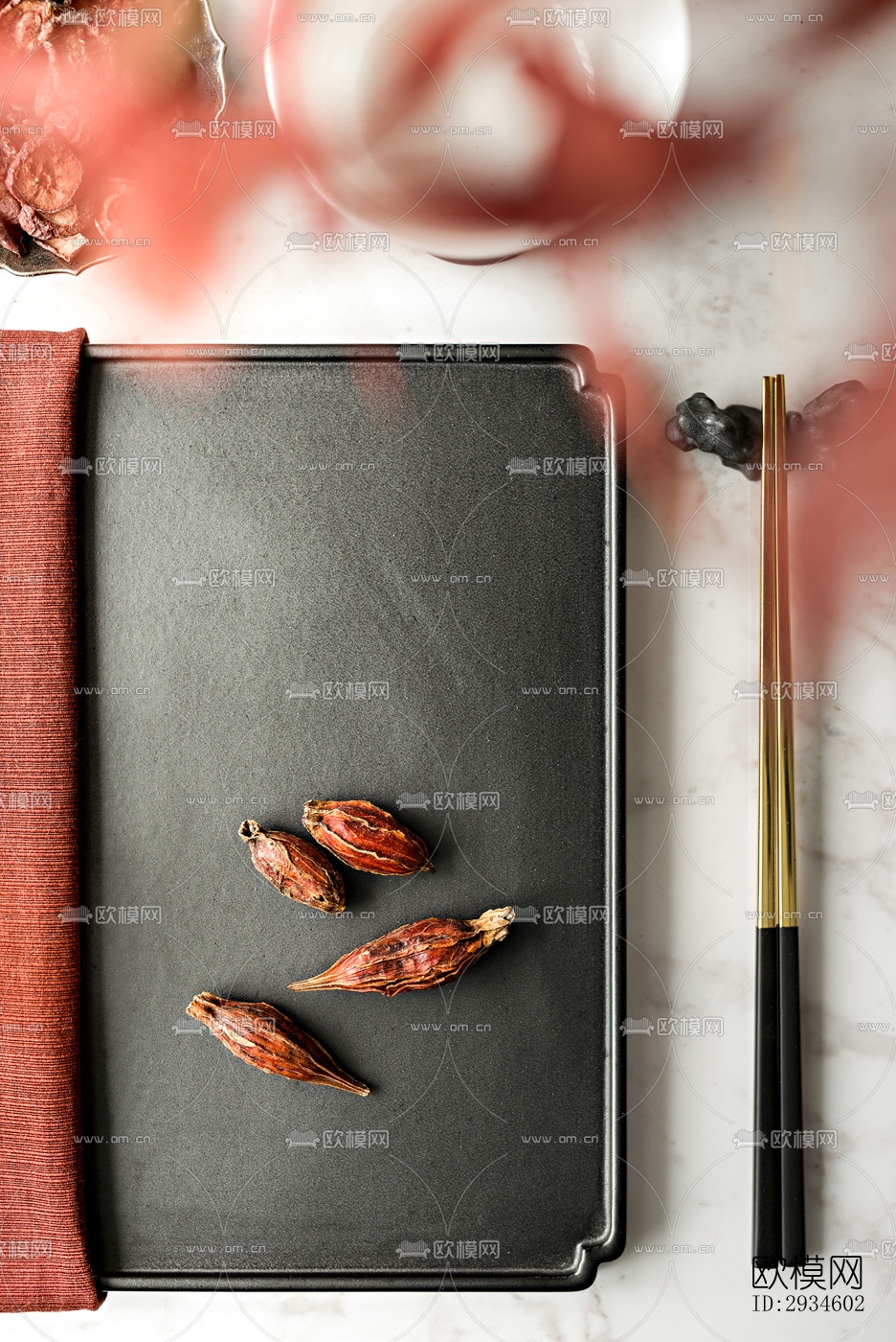 新中式平层效果图下载（渲染图9）