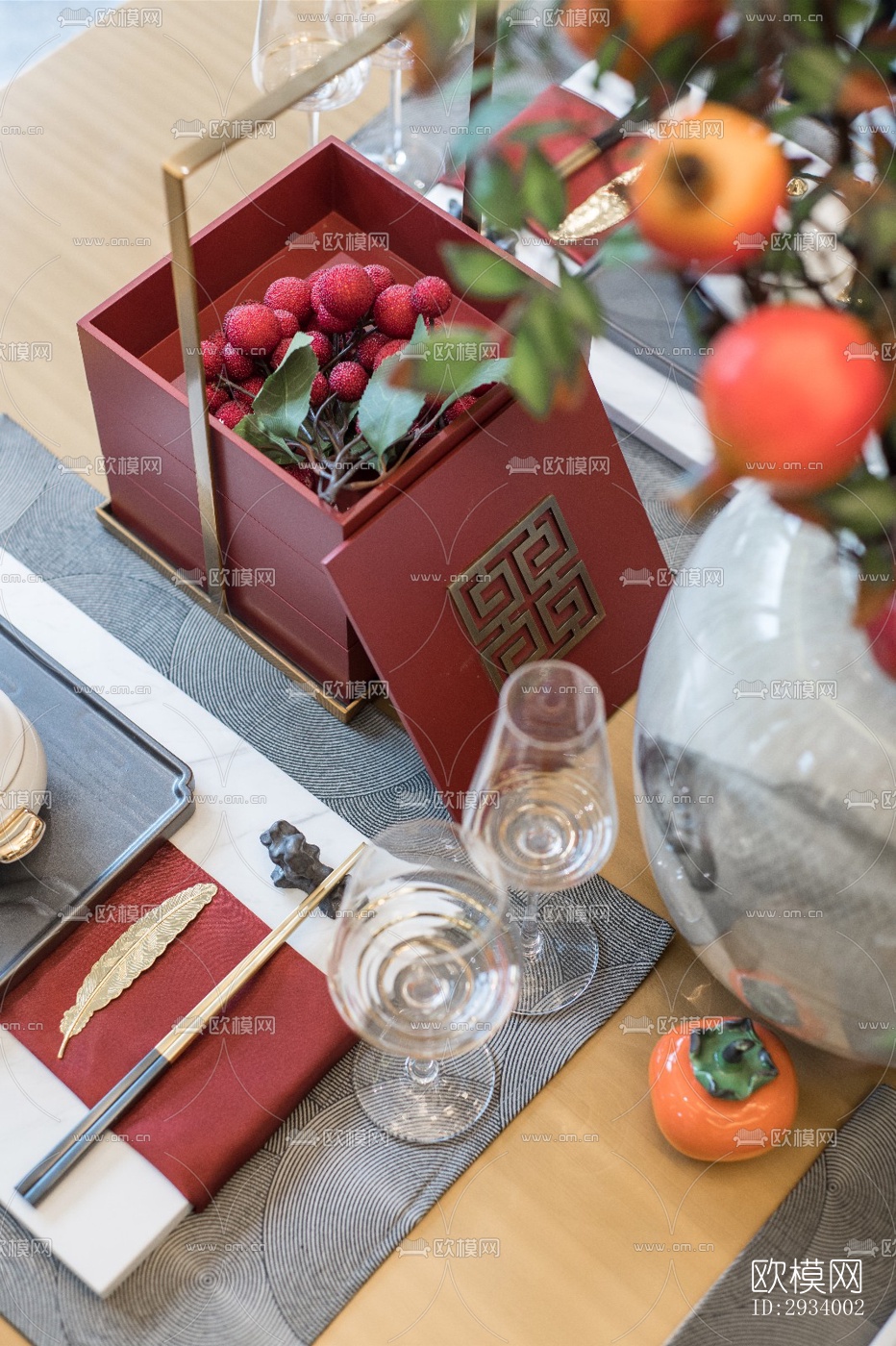 新中式别墅效果图下载（渲染图6）