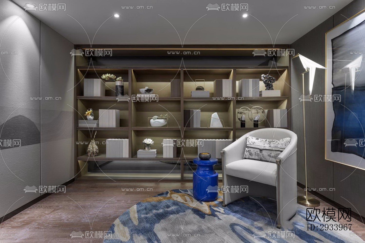 新中式别墅效果图下载（渲染图19）