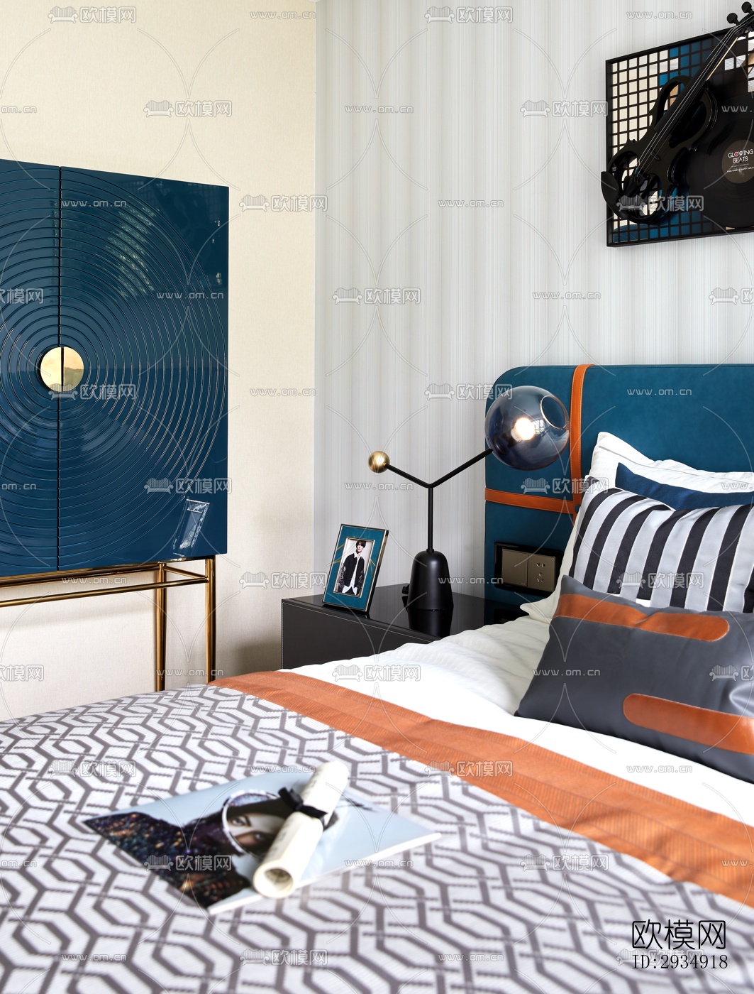 现代平层效果图下载（渲染图18）