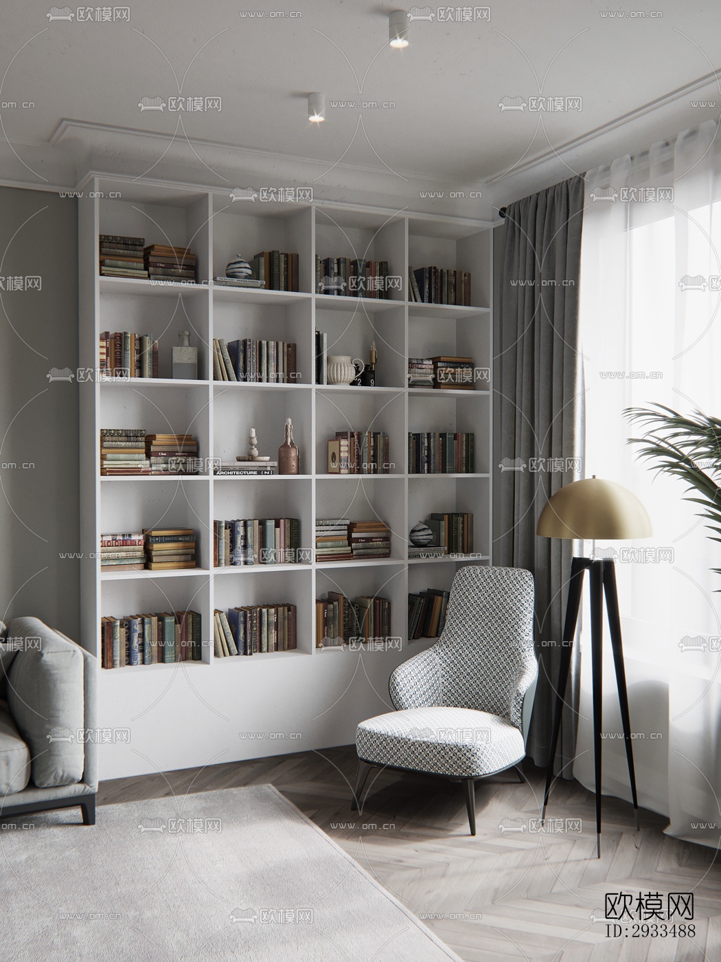 北欧公寓效果图下载（渲染图9）