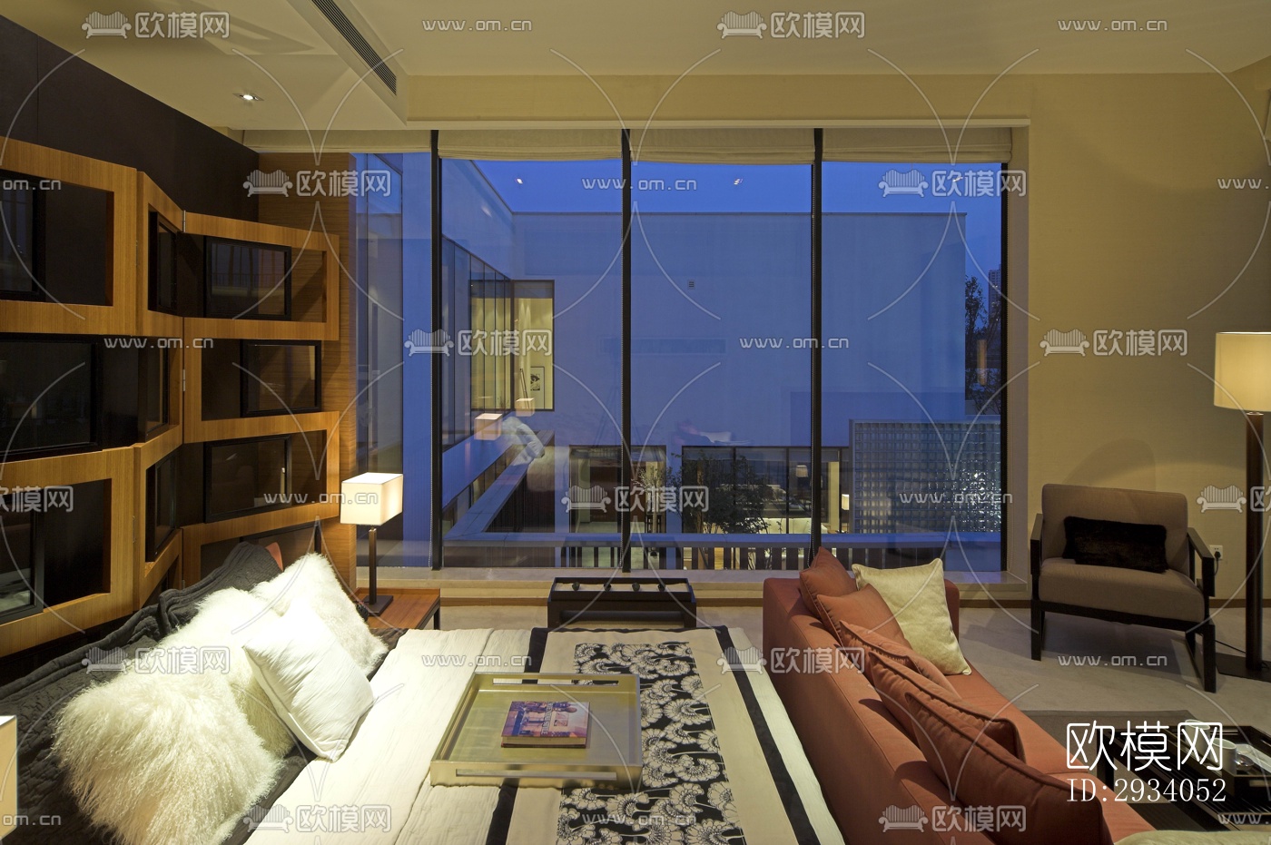 现代别墅效果图下载（渲染图18）