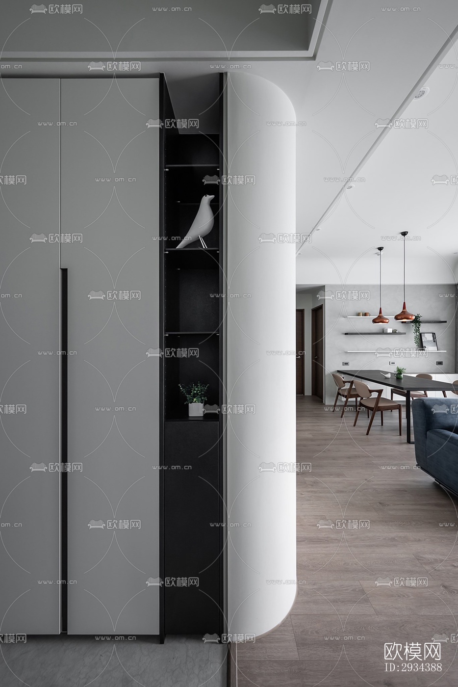 北欧平层效果图下载（渲染图14）