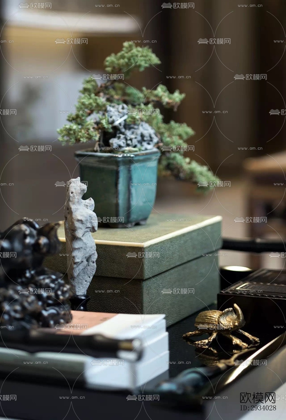 新中式别墅效果图下载（渲染图17）