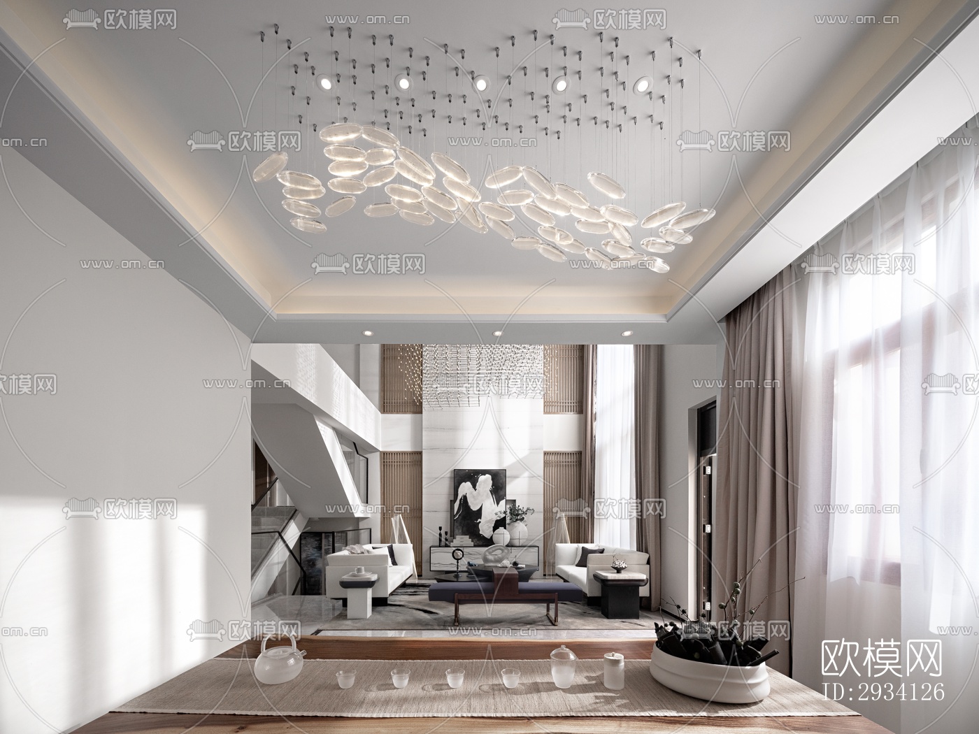 现代别墅效果图下载（渲染图14）