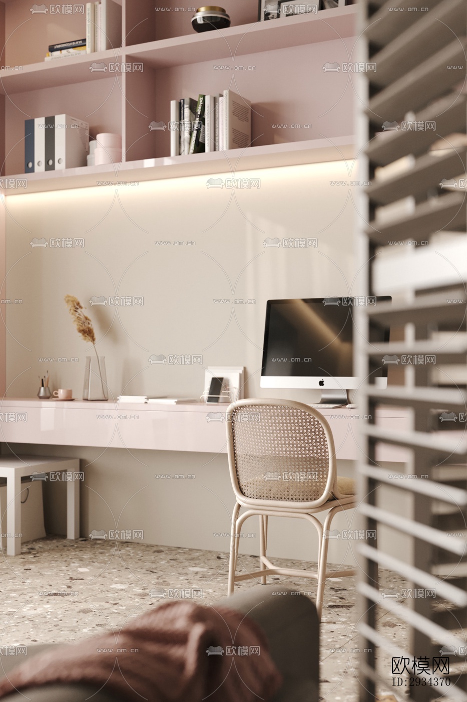 侘寂平层效果图下载（渲染图7）