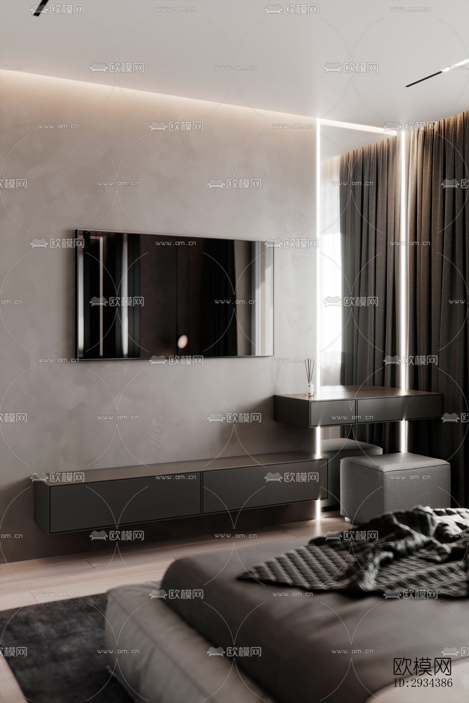 北欧平层效果图下载（渲染图7）