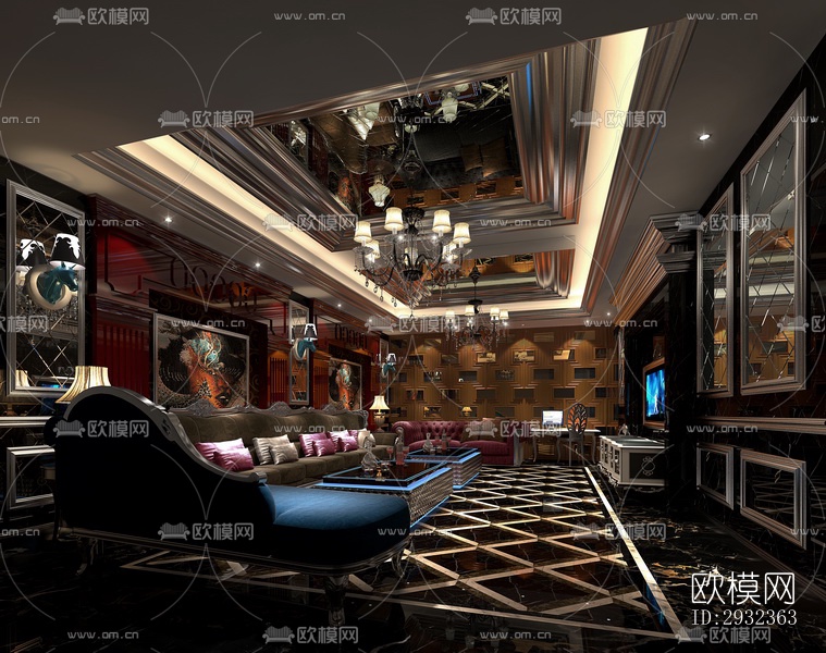 欧式酒吧效果图下载（渲染图2）