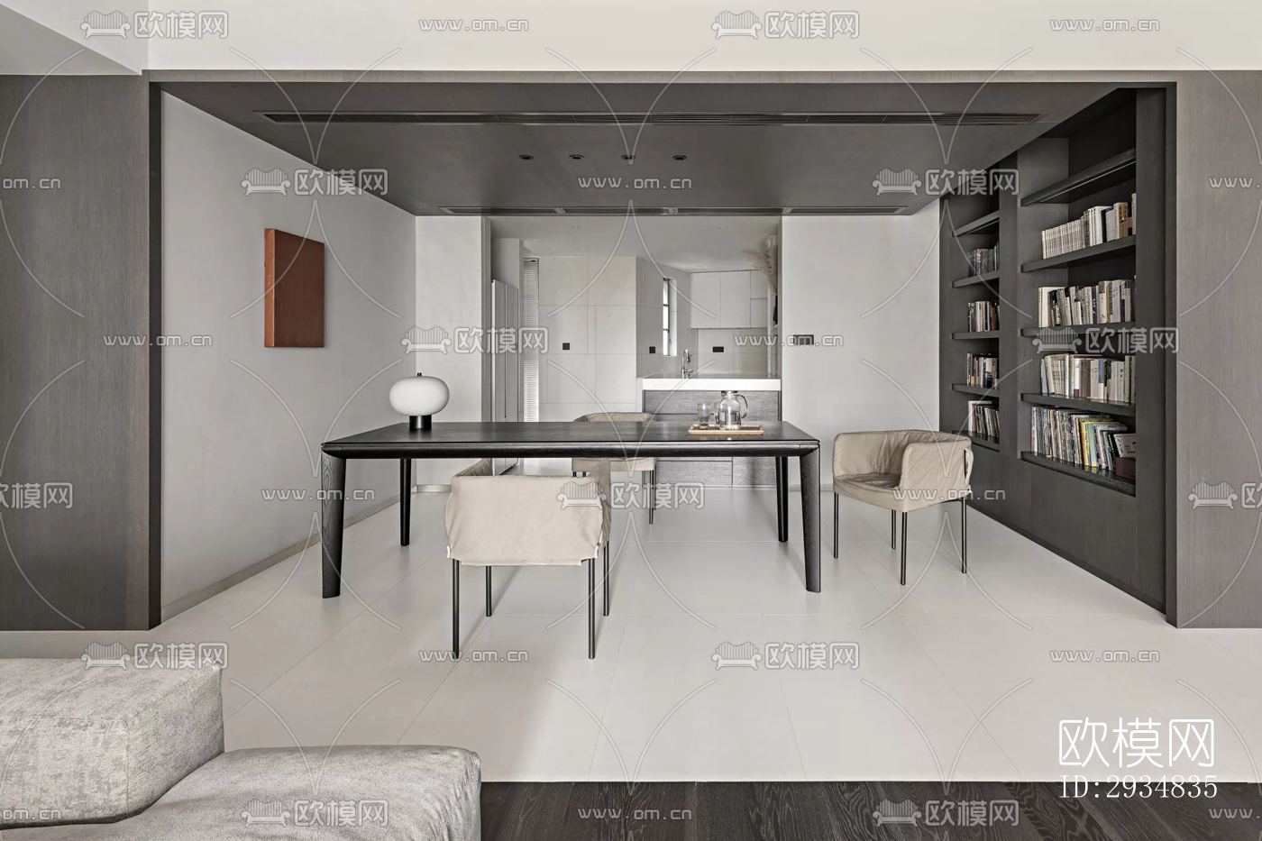 现代平层效果图下载（渲染图19）